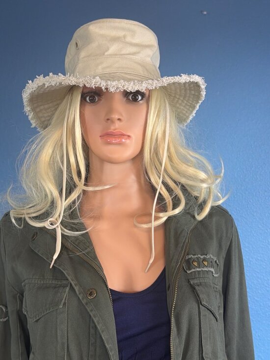 Tilley T3 Small Safari Hat Fringe  Wanderer Stone UPF 50+ Beige MSRP$110 main image 11